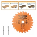 Afbeeldingen van CMT Universele cirkelzaag voor draagbare machines, voor massief hout & multiplex 184x30x2.6mm Z24 HW - 291.184.24M