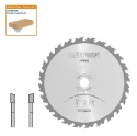 Afbeeldingen van CMT Schulpzaag voor massief hout 350x35x3.5mm Z28 HW - 293.028.14R