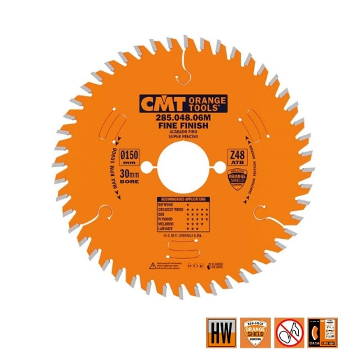 Afbeeldingen van CMT Zaagblad voor fijne afwerking, voor massief hout 150x30x3.2mm Z48 HW - 285.048.06M