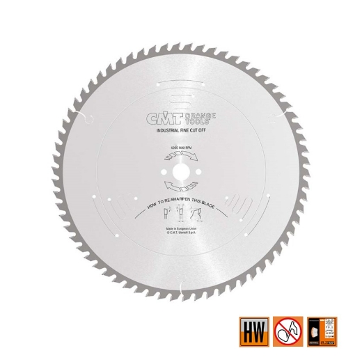 Afbeeldingen van CMT Afkortzaag voor massief hout 500x30x3.8mm Z72 HW - 285.072.20M