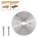 Afbeeldingen van CMT Geluidsarme HW afkortzaag geschikt voor massief hout 250x30x3.2mm Z40 HW - 285.640.10M