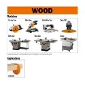 CMT HW afkortzaag voor draagbare machines, voor massief hout 160x20x2.2mm Z48 HW - 285.160.48H