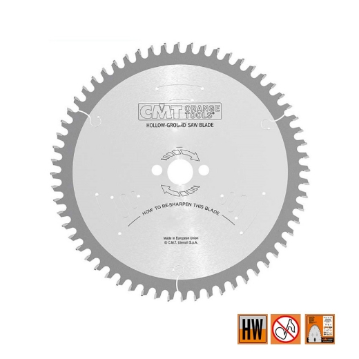 Afbeeldingen van CMT Hol/Dak platenzaag voor tweezijde afwerking, voor plaatmateriaal 220x30x3.2mm Z42 HW - 287.043.09M