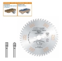 Afbeeldingen van CMT Geluidsarme hol/dak zaag voor tweezijde afwerking, voor plaatmateriaal 250x30x3.2mm Z48 HW - 287.648.10M