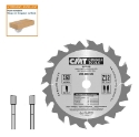 Afbeeldingen van CMT Schulpzaag voor draagbare machines, voor massief hout 160x16x2.2mm Z12 HW - 290.160.12E