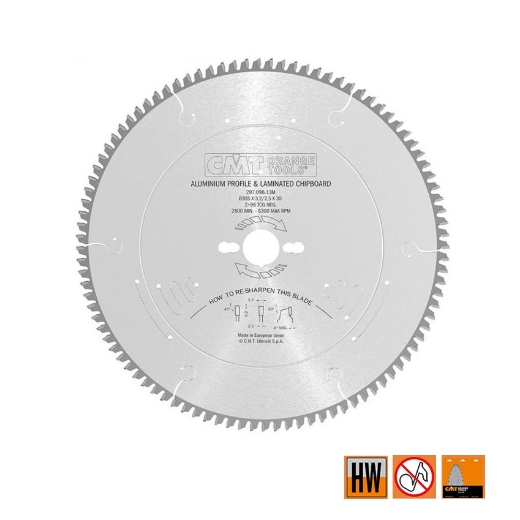 CMT Cirkelzaag voor non-ferro metalen & harde materialen 305x30x3.2mm Z96 HW - 297.096.13M