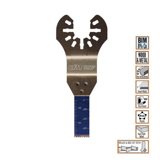 Afbeeldingen van CMT Multitoolzaagblad voor hout & metaal W=10mm I=28mm Bim 8% Co, 50 stuks - OMM09-X50