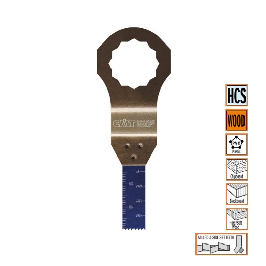 Afbeeldingen van CMT Multitoolzaagblad Fein Supercut voor hout & kunststof W=10mm I=28mm HCS - OMS01-X1
