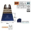 Afbeeldingen van CMT Multitoolzaagblad met Japanse vertanding voor hout & kunststof W=68mm I=40mm HCS, 50 stuks - OMM06-X50