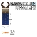 CMT Multitoolzaagblad voor hout & metaal W=28mm I=48mm Bim 8% Co, 5 stuks - OMM11-X5