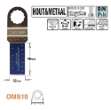 CMT Multitoolzaagblad voor hout en metaal 22mm, 50 stuks - OMS10-X50