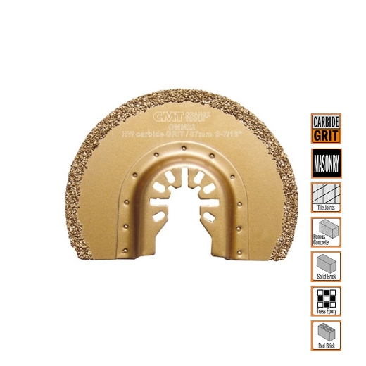 Afbeeldingen van CMT Hardmetalen schijf met korrel voor steen & keramiek W=87mm HW-korrel - OMM22-X1