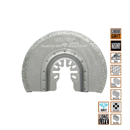 Afbeeldingen van CMT Gecoate diamantschijf met korrel voor steen & glas W=87mm 2 DP-korrel, 25 stuks - OMM23-X25