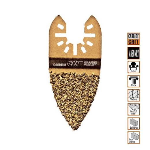 Afbeeldingen van CMT Grit rasp met hardmetalen korrel voor steen & keramiek W=33mm I=35mm HW-korrel - OMM26-X1