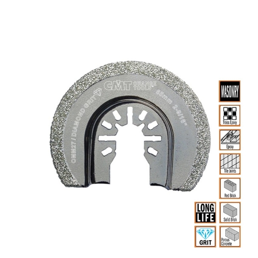 Afbeeldingen van CMT Gecoate diamantschijf met korrel voor steen & keramiek W=65mm DP-korrel - OMM27-X1