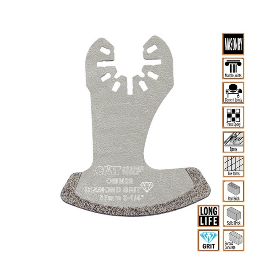 Afbeeldingen van CMT Gecoat diamantzaagblad voor steen & keramiek W=57mm DP-korrel, 25 stuks - OMM28-X25