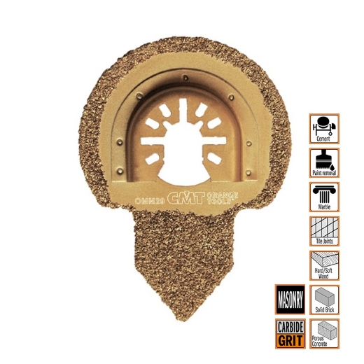 Afbeeldingen van CMT Hardmetalen rasp met korrel voor steen & keramiek W=65mm HW-korrel - OMM29-X1