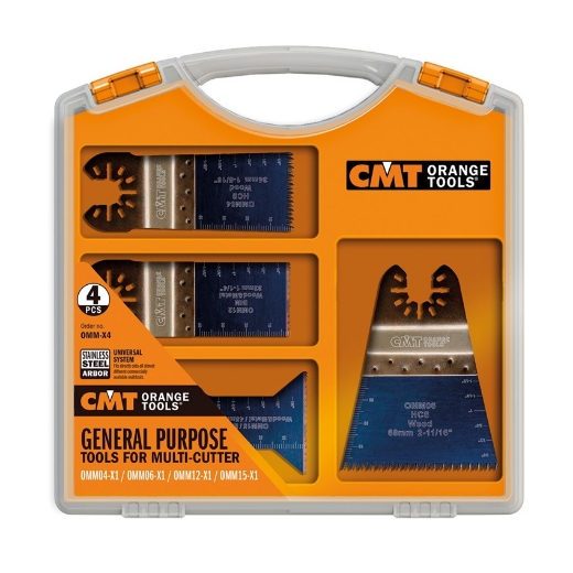 Afbeeldingen van CMT 4 delige Multitool set diverse zaagbladen - OMM-X4
