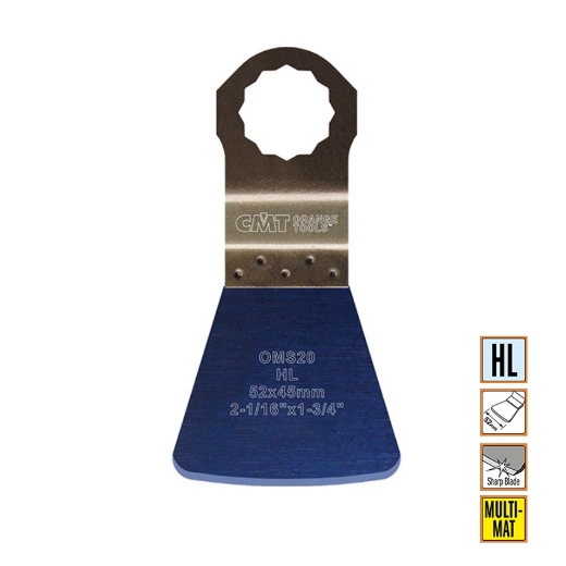 Afbeeldingen van CMT Multitool Fein Supercut spatel / schraper voor universeel gebruik W=52mm I=45mm, 5 stuks - OMS20-X5