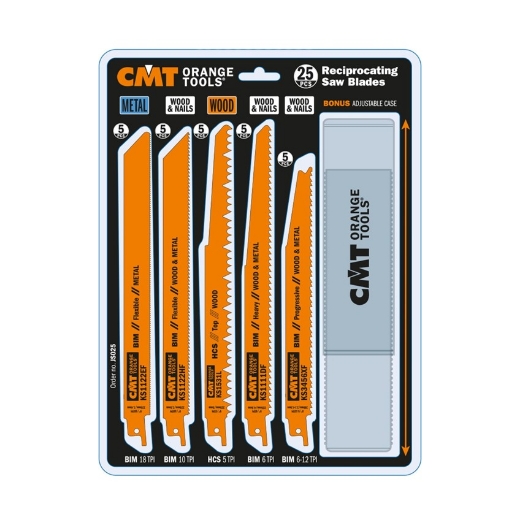 Afbeeldingen van CMT Set van 25 reciprozaagbladen - JS025