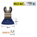 CMT Multitool spatel / schraper voor universeel gebruik W=52mm I=26mm - OMM19-X1