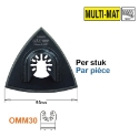 Afbeeldingen van CMT Geperforeerde schuurvoet met velcro W=93mm - OMM30-X1