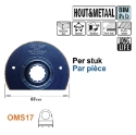 Afbeeldingen van CMT Multitoolzaagblad Fein Supercut rond voor hout & metaal W=87mm Bim 8% Co - OMS17-X1