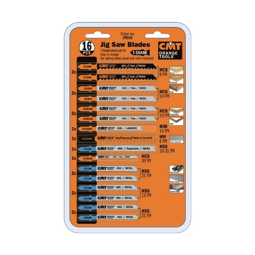 Afbeeldingen van CMT Set van 16 decoupeerzaagjes - JT016