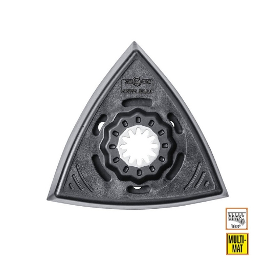 Afbeeldingen van CMT Starlock geperforeerde schuurvoet met velcro W=93mm Velcro® - OMF136-X1