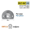 Afbeeldingen van CMT Multitoolzaagblad Starlock rond voor hout & kunststof W=85mm HCS, 5 stuks - OMF113-X5
