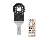 Afbeeldingen van CMT Multitoolzaagblad Starlock voor hout met spijkers & glasvezel W=10mm I=30mm Bim 8% Co - OMF184-X1