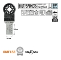 CMT Multitoolzaagblad Starlock voor hout met spijkers & glasvezel W=20mm I=34mm Bim 8% Co - OMF183-X1