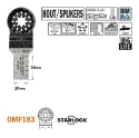 Afbeeldingen van CMT Multitoolzaagblad Starlock voor hout met spijkers & glasvezel W=20mm I=34mm Bim 8% Co, 5 stuks - OMF183-X5