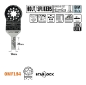 CMT Multitoolzaagblad Starlock voor hout met spijkers & glasvezel W=10mm I=30mm Bim 8% Co, 5 stuks - OMF184-X5