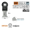 CMT Multitoolzaagblad Starlock met Japanse vertanding voor hout & kunststof W=35mm I=50mm Bim 8% Co, 50 stuks - OMF205-X50