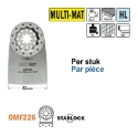 CMT Multitool Starlock spatel / schraper voor universeel gebruik W=52mm K=0,4mm HL - OMF226-X1