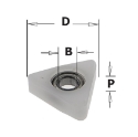 CMT Delrin® driehoekige kogellager D=12.7x4.76mm P=5.8mm - 791.042.00