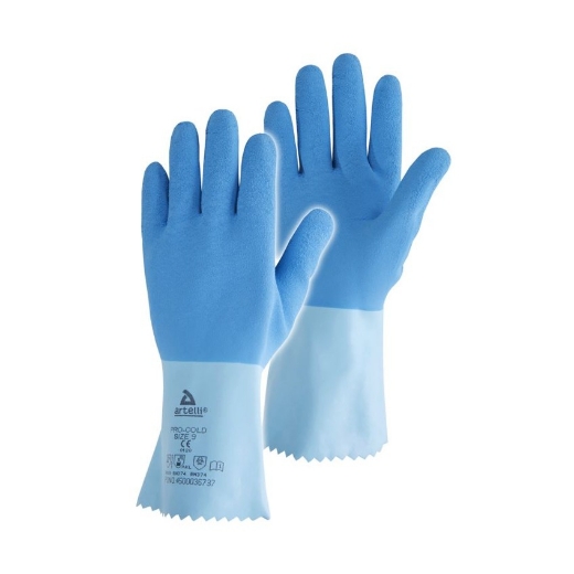 Artelli chemisch bestendige handschoen Pro-cold Latex, maat 8 - 1010108002