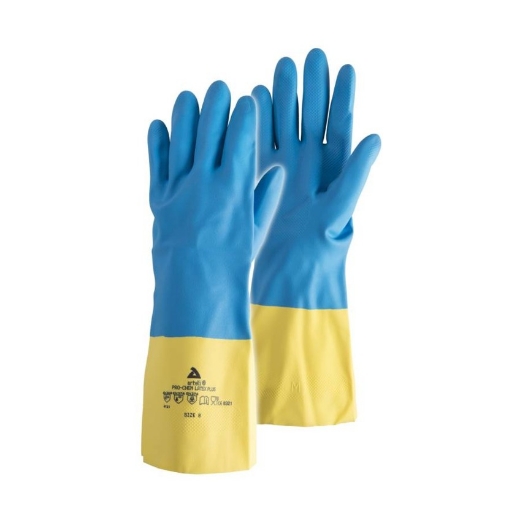 Artelli chemisch bestendige handschoen Pro-chemie Latex plus, maat 8 - 1027689001
