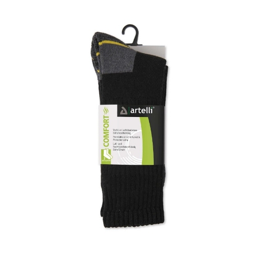 Artelli 2 paar zwarte comfort sokken maat 39-42 - 1033255001