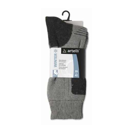 Artelli 2 paar grijze winter sokken maat 39-42 - 1033257001