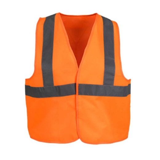 Busters oranje fluorescerende vest/gilet met reflecterende banden maat S/M - 1029614004