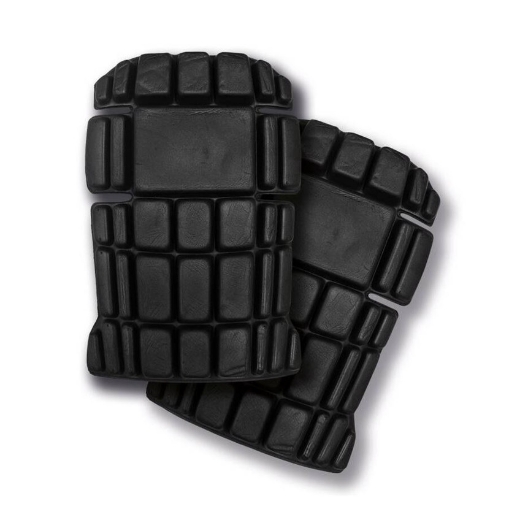 Kneepads 1 paar zwarte kniebeschermers van Polyurethaan voor werkbroeken - 1047163