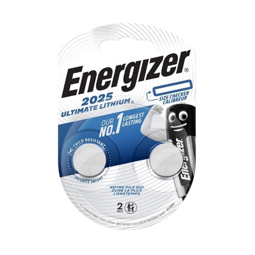 Energizer ultimate Lithium 3V CR2025 blister 2 stuks - CR2025U2