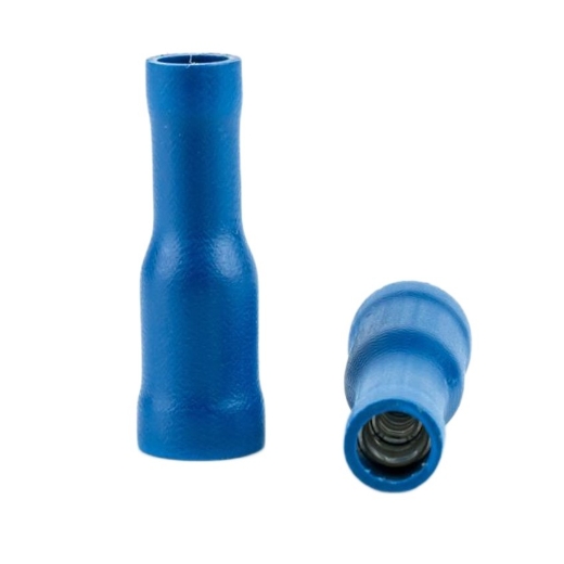 Afbeeldingen van 50st. Rondstekkerhuls volledig geïsoleerd / vrouwelijk, draaddikte 1.5 ~ 2.5mm², kleur blauw - 4101442671