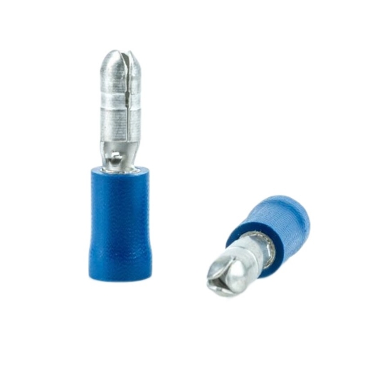 Afbeeldingen van 50st. Rondstekkerhuls half geïsoleerd / mannelijk, draaddikte 1.5 ~ 2.5mm², kleur blauw - 4111442671