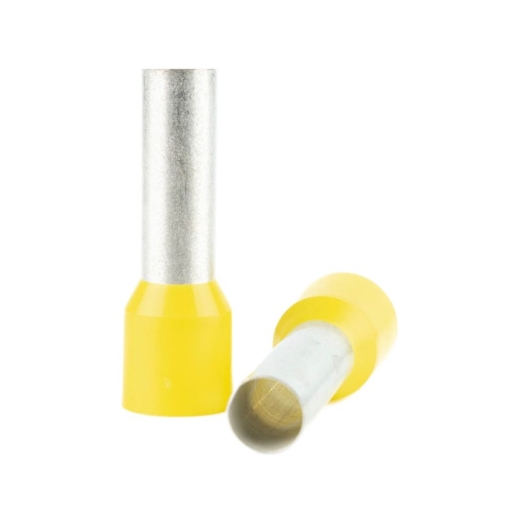 50st. Adereindhuls met isoleerkraag, draaddikte 6mm², kleur geel, lengte 20mm - 521173471