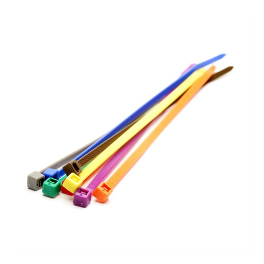 100st. Standaard kabelbinder 4.8mm x 200mm, polyamide 6.6, kleur blauw - 110126671