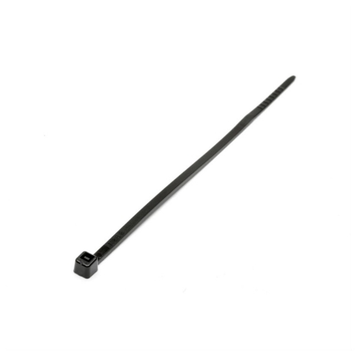 100st. Hittebestendige kabelbinder 2.5mm x 100mm, polyamide 6.6, kleur zwart - 12032071