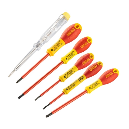 Afbeeldingen van Stanley® 6 delig Schroevendraaierset VDE - 0-65-443